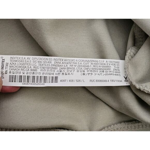 Zara Half Zip Pullover Sweater Sweatshirt Mens Size Large - Picture 7 of 13